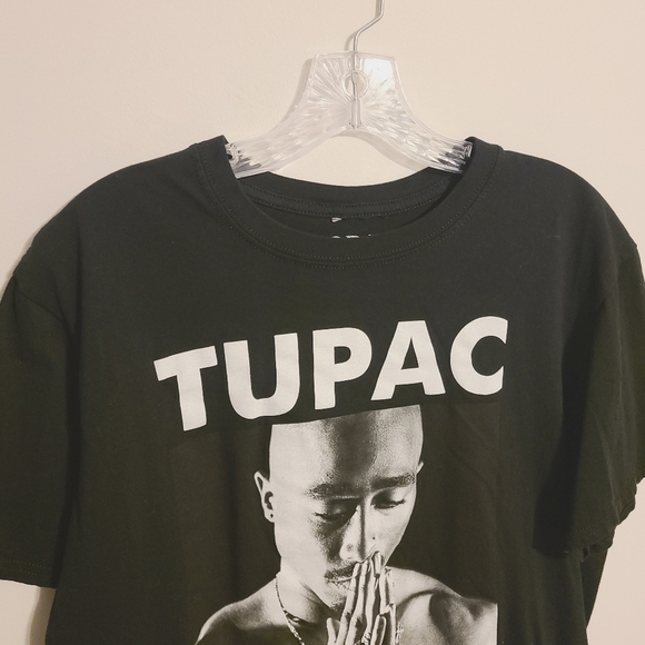 2Pac | Unisex Black 2Pac "Trust Nobody" Short Sleeve Graphic Tee (Size Large) - Picture 5 of 10